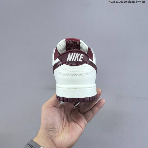 Nike Dunk Low sail dark burgundy white EU 36-46 skate shoe