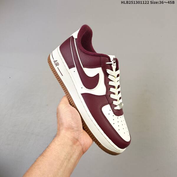 Nike Air Force 1 07 sail burgundy gum white EU 36-45 sneaker