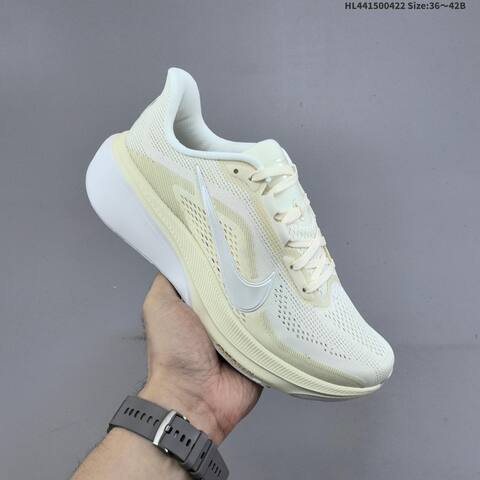 Nike Zoom Pegasus 42 Cream White Light Beige EU 36-42 Running Shoe - Unisex (BS-60583)