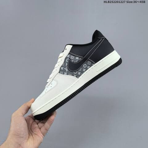 Nike Air Force 1 07 Low Off White Black Dark Gray EU 36-45 Sneaker - Unisex (BS-62384)