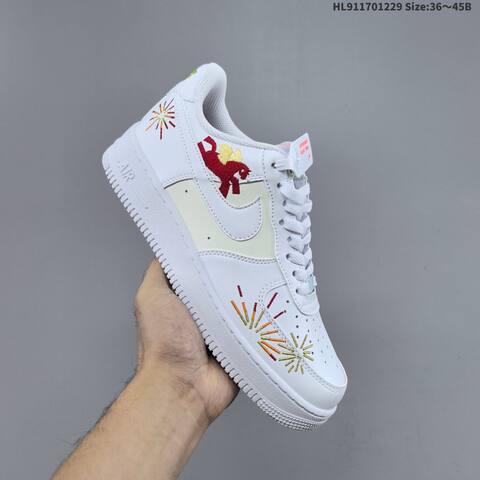 Nike Air Force 1 07 CNY White Red Gold Orange EU 36-45 Sneaker - Unisex (BS-62344)