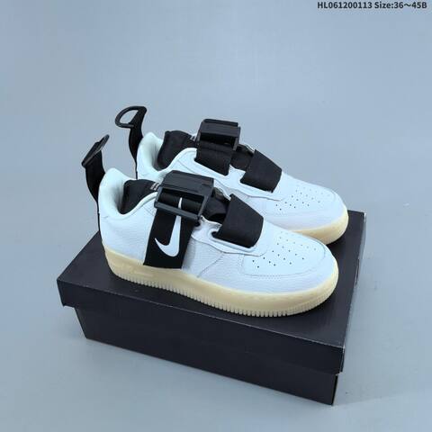 Nike Air Force 1 Utility White Black Black Gum Brown EU 36-45 Sneaker - Unisex (BS-62010)