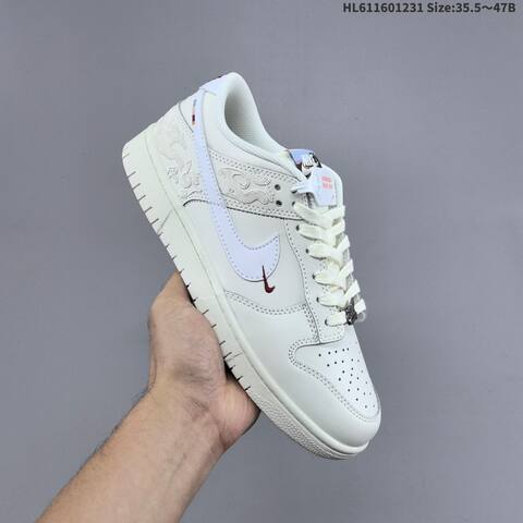 Nike SB Dunk Low CNY Pegasus Pack Off White White Sail Dark Brown Olive Green EU 35 5-47 Skate Shoe - Unisex (BS-62285)