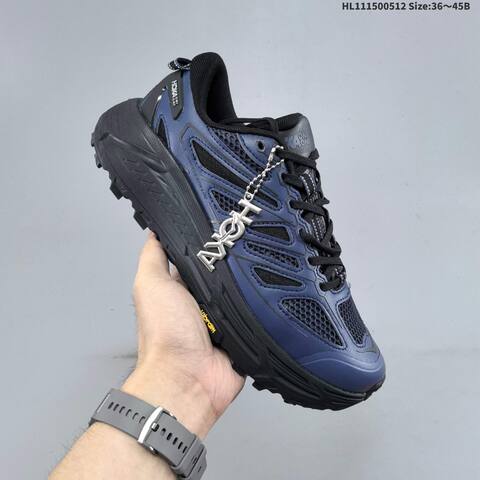 HOKA ONE ONE Mafate Speed TS Low TP Navy Blue Black EU 36-45 Trail Shoe Trail Running Sneakers - Unisex (BS-69339)