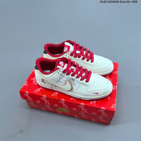 Nike Dunk SB Low Off White Grey Red EU 36-45 Skate Shoe - Unisex (BS-60460)