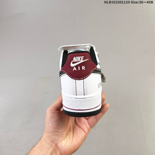 Nike Air Force 1 07 Low HV5999 white dark red black EU 36-45 sneaker