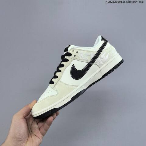 Nike Dunk Low Off White Black Red EU 36-45 Skate Shoe - Unisex (BS-61914)