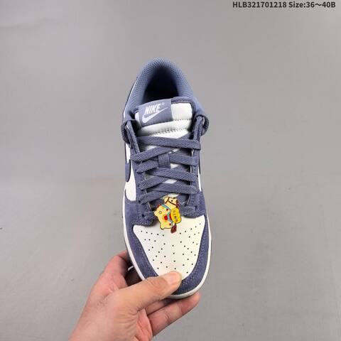 Nike SB Dunk Low Pro Slate Blue White EU 36-40 Skate Shoe - Unisex (BS-62590)
