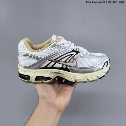 Nike Air Max Moto 2K White Silver Gold Cream Black EU 36-45 Running Shoe - Unisex (BS-62338)