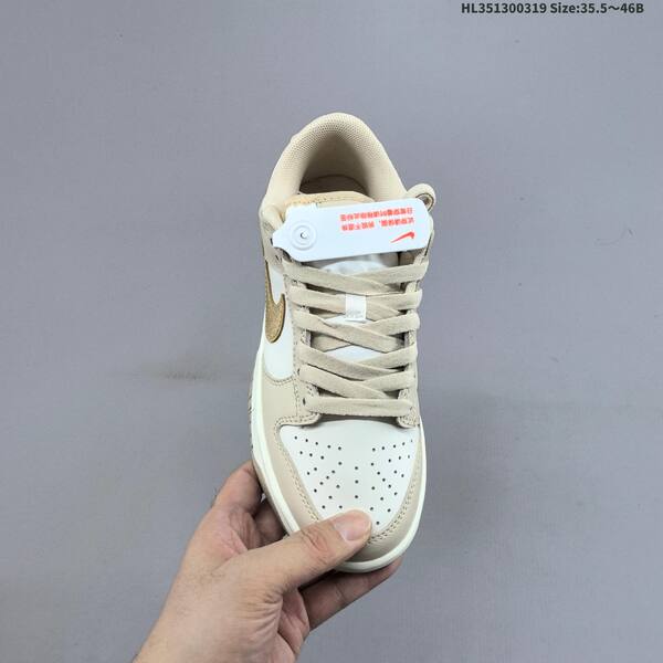 Nike Dunk Low Gold Swoosh sail beige gold white EU 35 5-46 skate shoe