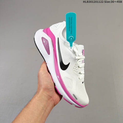Nike Air Zoom Structure 26 HJ1101-104 White Pink Black EU 36-45 Running Shoe - Unisex (BS-63259)
