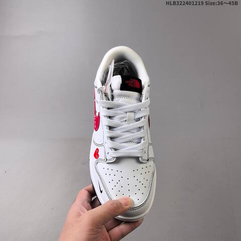 Nike SB Dunk Low White Red Black EU 36-45 Skate Shoe - Unisex (BS-62564)