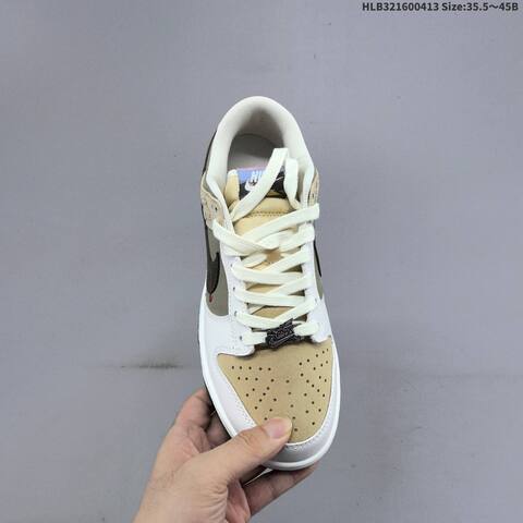 Nike SB Dunk Low CNY White Olive Beige Dark Brown Red EU 35 5-45 Skate Shoe - Unisex (BS-60763)