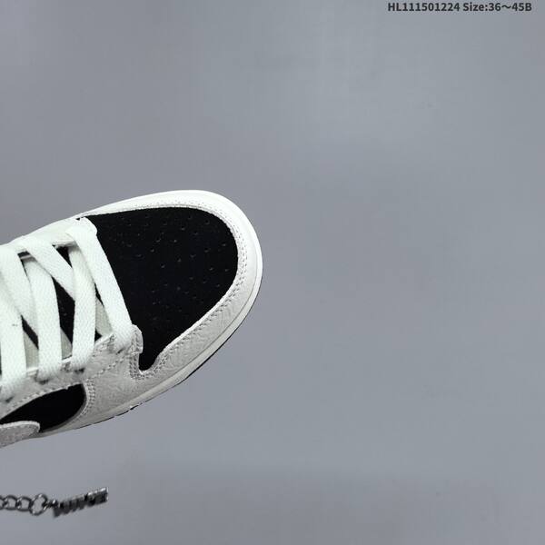 Nike SB Dunk Low Retro DIY white black EU 36-45 skate shoe