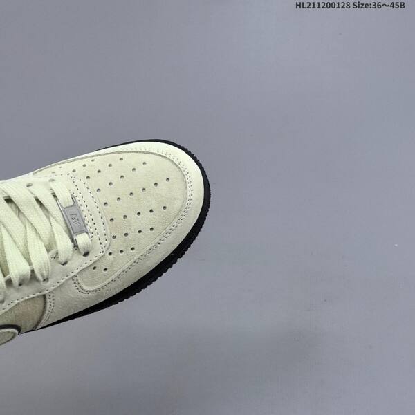 Nike Air Force 1 07 light beige black neon green EU 36-45 sneaker