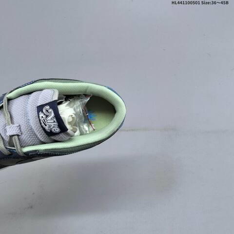 Nike SB Dunk Low Navy Blue Grey Mint Green Off White EU 36-45 Skate Shoe - Unisex (BS-60542)
