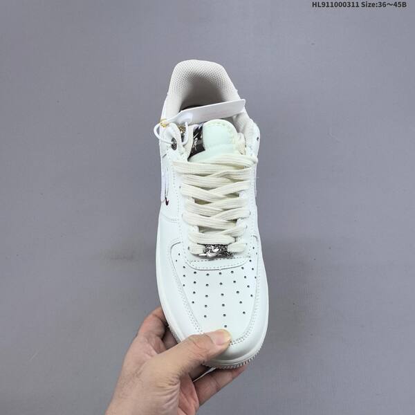 Nike Air Force 1 07 off white white burgundy gold EU 36-45 sneaker