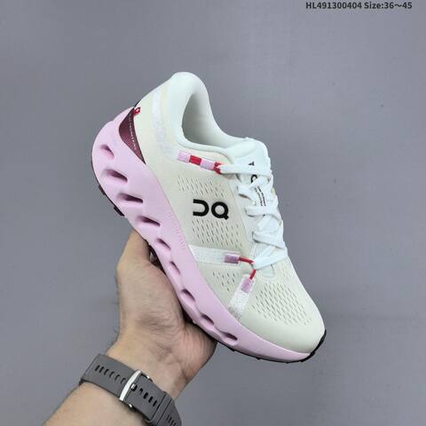 On Cloudsurfer 2 Ivory Light Pink Burgundy EU 36-45 Running Shoe Running Sneakers - Unisex (BS-69641)