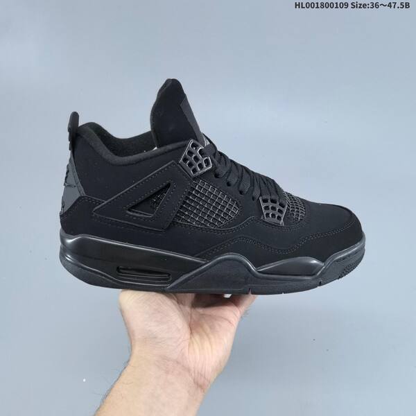 Jordan Air Jordan 4 Retro Black Cat / black 36~47.5 basketball