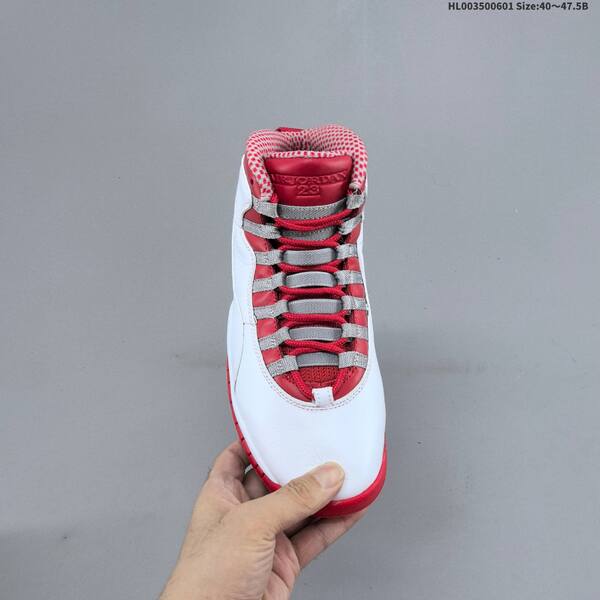 Jordan Air Jordan 10 Retro white/red/gray 40-47.5B basketball