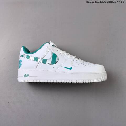 Nike Air Force 1 07 CW2288-111 White Teal Red Grey EU 36-45 Sneaker - Unisex (BS-62549)