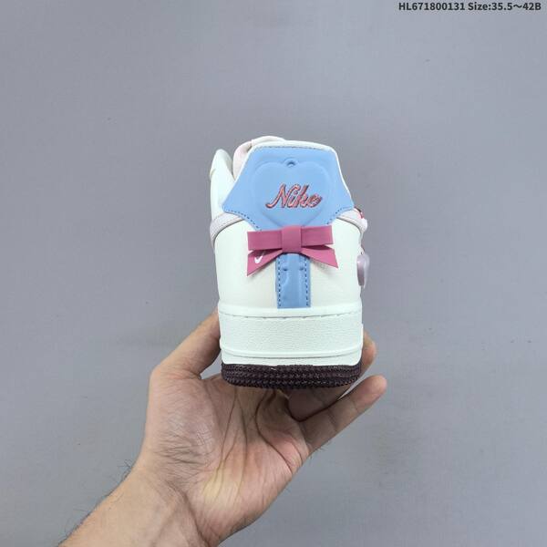 Nike Air Force 1 07 LV8 sail light pink light blue dark brown EU 35 5-42 sneaker