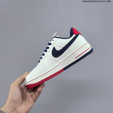Nike Air Force 1 07 Low White Navy Red Yellow EU 36-45 Sneaker - Unisex (BS-60158)