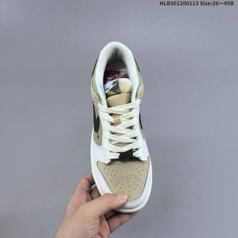 Nike SB Dunk Low CNY Pegasus Pack White Olive Beige Dark Brown EU 36-45 Skate Shoe - Unisex (BS-62023)
