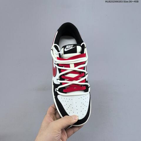 Nike Dunk SB Low White Black Red Off White EU 36-45 Skate Shoe - Unisex (BS-61558)