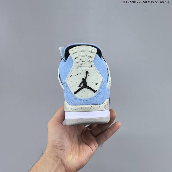 Jordan Air Jordan 4 Retro light blue/black/white 35.5~48.5B basketball