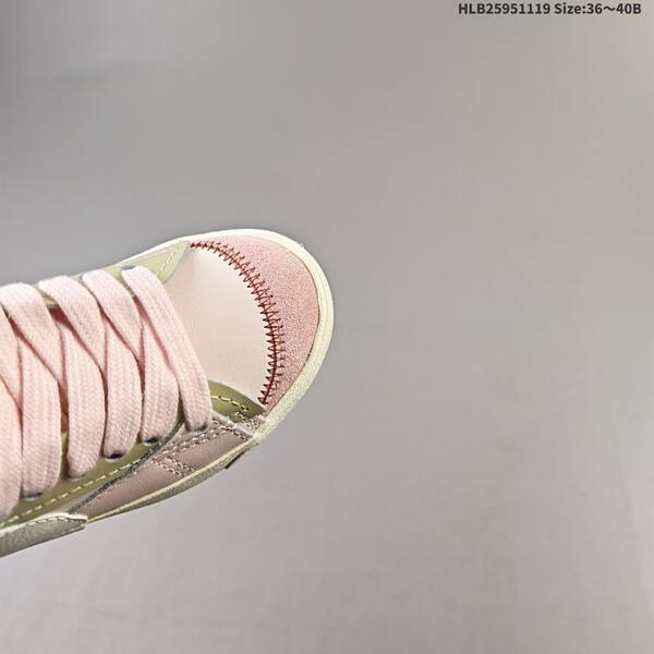 Nike Blazer Low 77 Jumbo DQ1470 601 light pink cream olive white EU 36 40 skate shoe EU 36-40