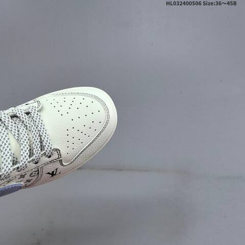 Nike Dunk Low Louis Vuitton Custom Off White Light Blue Black Green EU 36-45 Skate Shoe - Unisex (BS-60470)