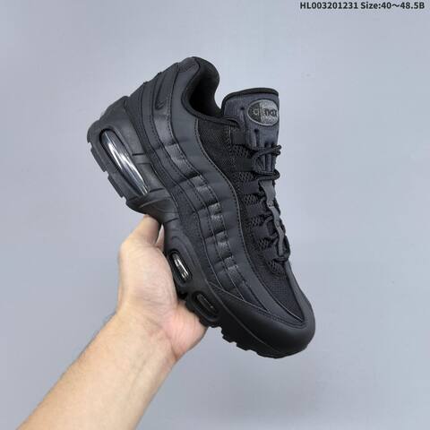 Nike Air Max 95 Big Bubble Triple Black EU 40-48 5 Running Shoe - Men's (BS-62300)