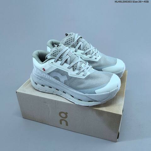 On Cloudultra 3 White Gray Orange EU 36-45 Trail Shoe Trail Running Sneakers - Unisex (BS-69692)