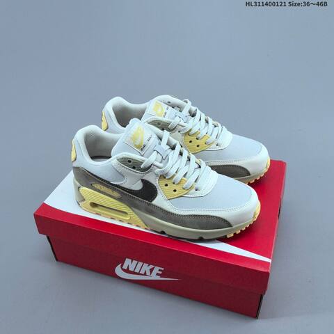 Nike Air Max 90 Black Blue White Grey Volt White Metallic Gold EU 36-46 Sneaker - Unisex (BS-61857)