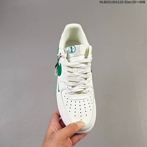 Nike Air Force 1 07 Sail White Green Gold EU 35-45 Sneaker - Unisex (BS-63071)