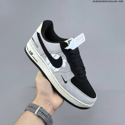 Nike Air Force 1 07 LV8 FV3694-114 Grey Black Off White EU 36-45 Sneaker - Unisex (BS-60694)