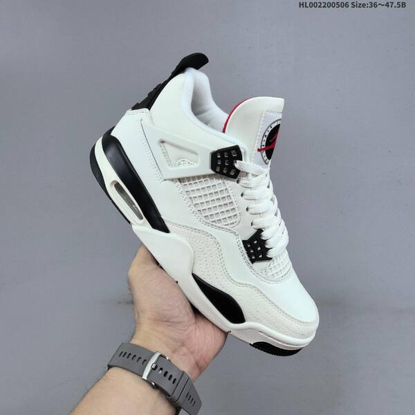 Jordan Air Jordan 4 Retro white/black/red 36~47.5 basketball