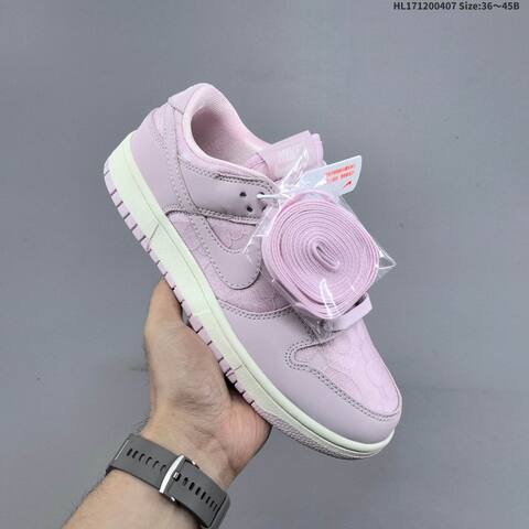 Nike SB Dunk Low Zoom Air Light Pink Sail White EU 36-45 Skate Shoe - Unisex (BS-60913)