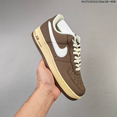 Nike Air Force 1 07 Brown Cream White EU 36-45 Sneaker - Unisex (BS-62751)