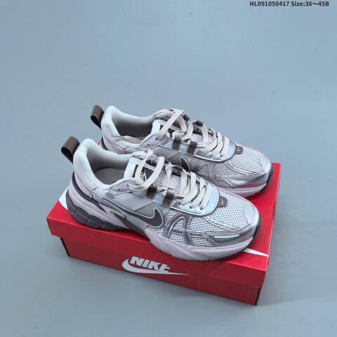 Nike V2K Run White Silver Cream Black EU 36-45 Running Shoe - Unisex (BS-60668)