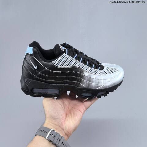 Nike Air Max 95 Black Grey White Silver EU 40-46 Running Shoe - Men's (BS-60125)