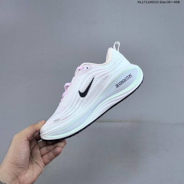 Nike Vomero Plus ReactX Air Zoom white pink light green navy EU 36 40 running shoe EU 36-40