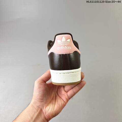 Adidas Superstar Brown Pink White Gum EU 35-44 Skate Shoe - Unisex (BS-65400)