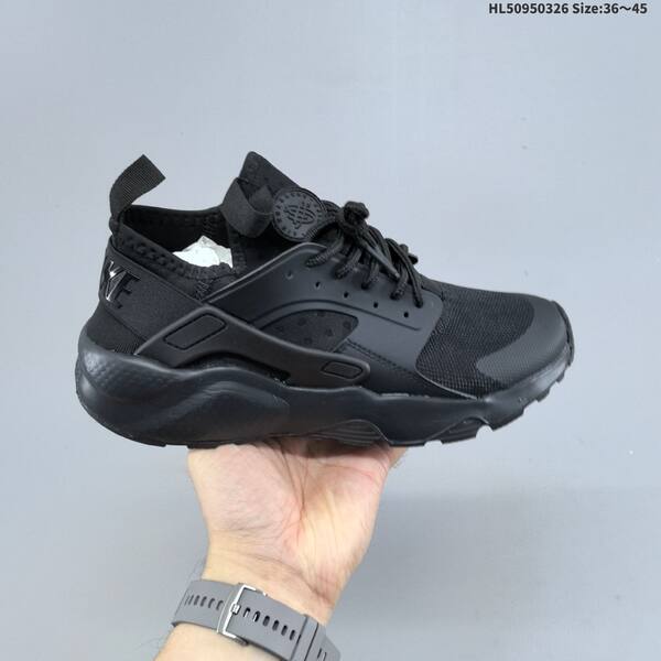 Nike Air Huarache City Mid Lea 819685-101 black white EU 36-45 sneaker