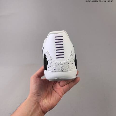 Nike Kobe 9 Elite Low Protro White Purple Black EU 39-47 5 Basketball Shoe - Unisex (BS-62544)
