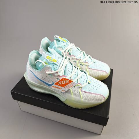 Nike Air Zoom G T Cut 3 EP Neon Green Light Blue White Red Navy EU 36-45 Basketball Shoe - Unisex (BS-62839)