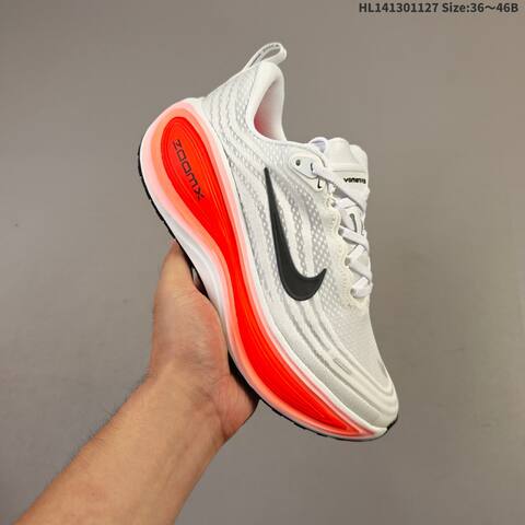 Nike Vomero Plus ReactX Air Zoom White Black Bright Red Pink EU 36-46 Running Shoe - Unisex (BS-63006)