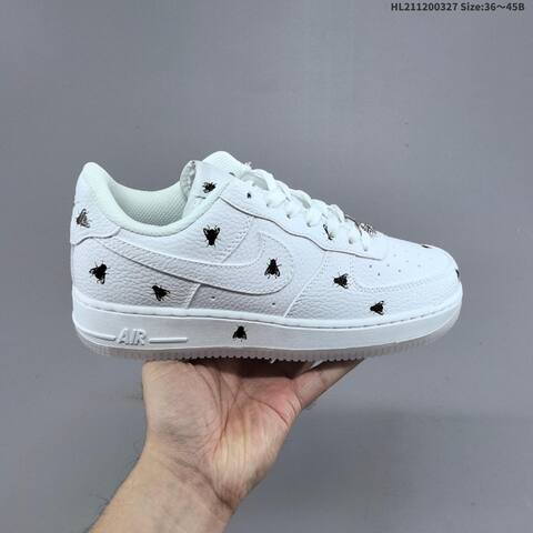 Nike Air Force 1 07 Black White Gold EU 36-45 Sneaker - Unisex (BS-61103)