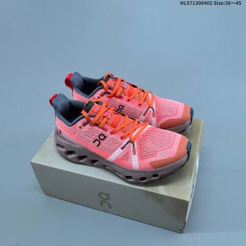 On Cloudsurfer Trail Coral Orange Taupe EU 36-45 Trail Shoe Trail Running Sneakers - Unisex (BS-69648)